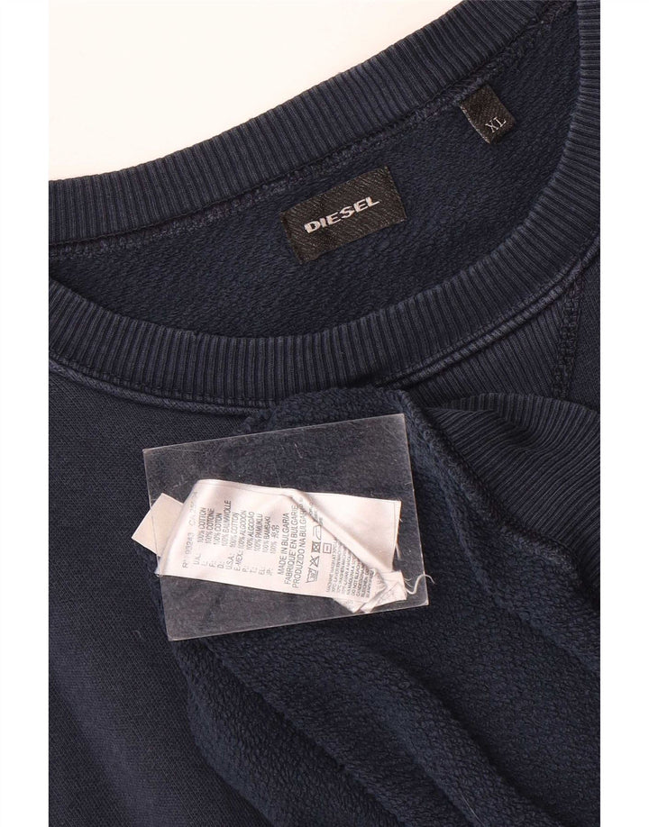 Felpa grafica da uomo Diesel Jumper XL Blu navy