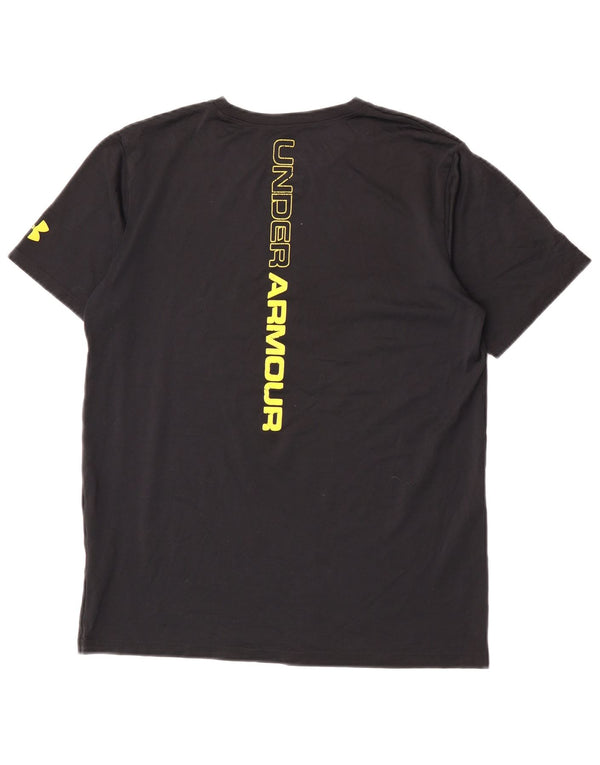 Under Armour Boys Batman Grafisk T-Shirt Top 13-14 år XL Sort Polyester