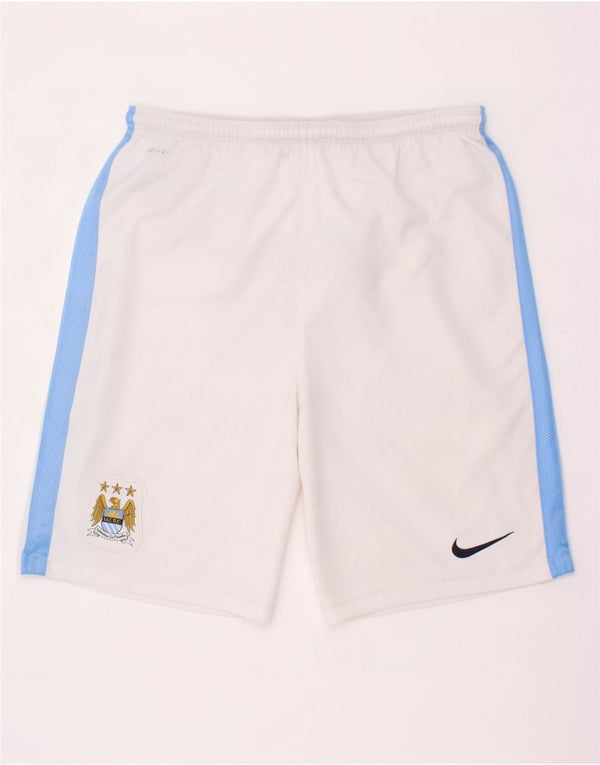 Pantaloncini sportivi Nike da ragazzo Dri Fit Graphic 13-14 anni XL bianco Colourblock