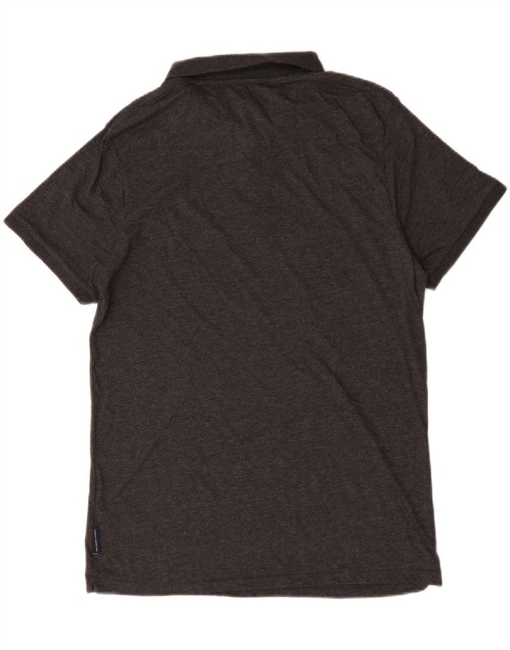 French Connection Mens Polo Shirt XL Grey Flecked Cotton
