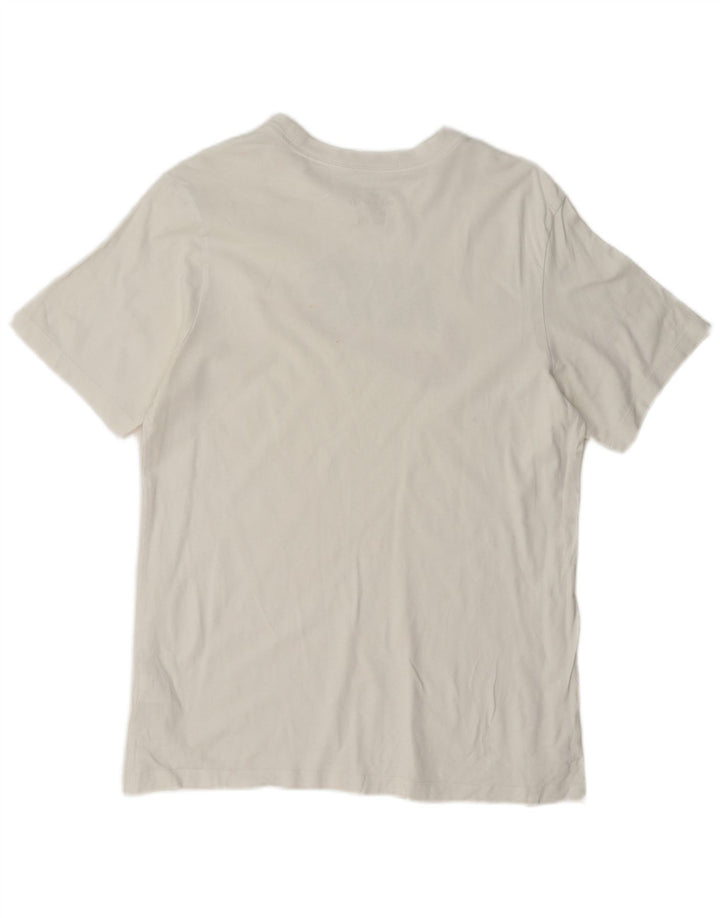 Nike Mens Graphic T-Shirt Top Medium White Cotton