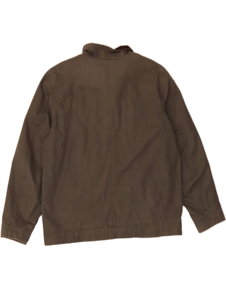 JOHN ROCHA Mens Bomber Jacket UK 40 Large Grey Cotton