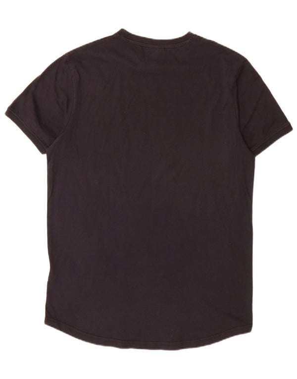 Ellesse Mens Graphic T-Shirt Top Medium Black Cotton
