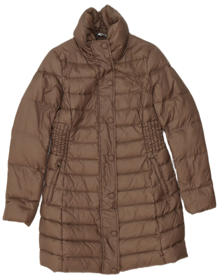 Liu Jo Womens Padded Coat IT 44 Medium Brown Polyamide