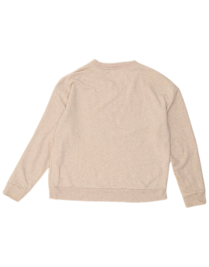 Marks & Spencer Womens Sweatshirt Jumper UK 16 Large Off White Floral