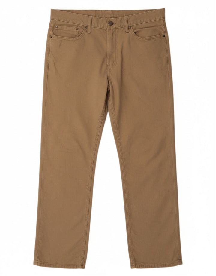 Calça masculina reta casual LEVI'S W39 L29 algodão bege