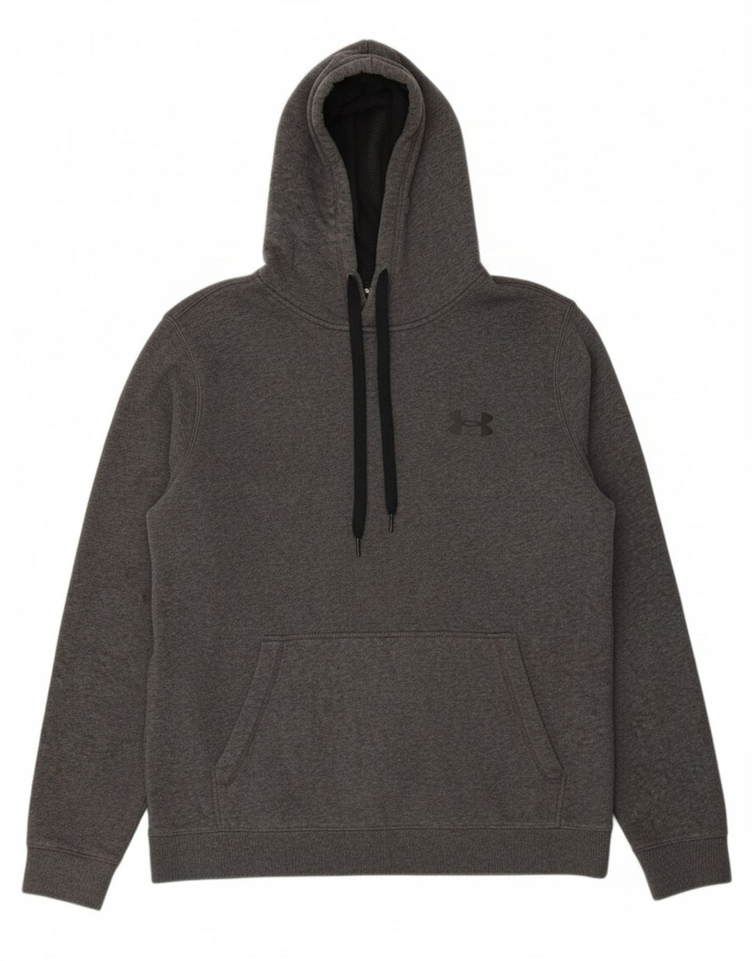 UNDER ARMOUR Mens Hoodie Jumper Medium Grey Cotton