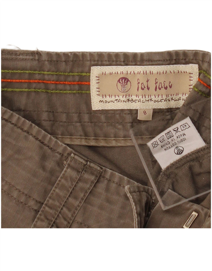 FAT FACE Womens A-Line Skirt UK 8 Small W30  Khaki