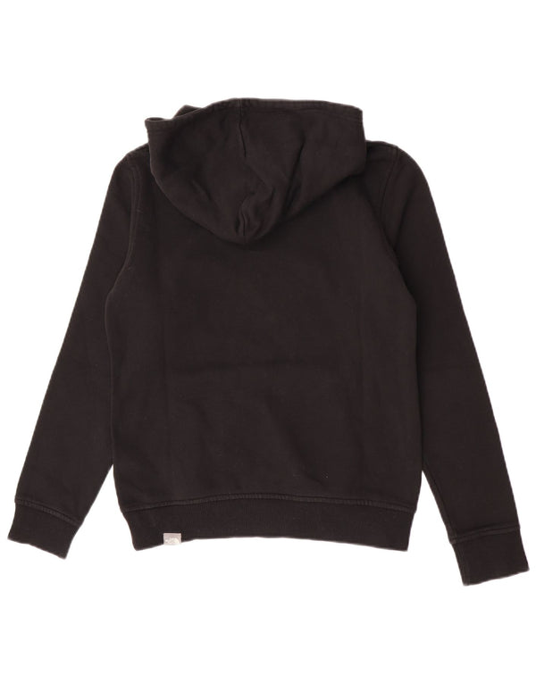 The North Face Boys Graphic Hoodie Jumper 14-15 Years Black Cotton