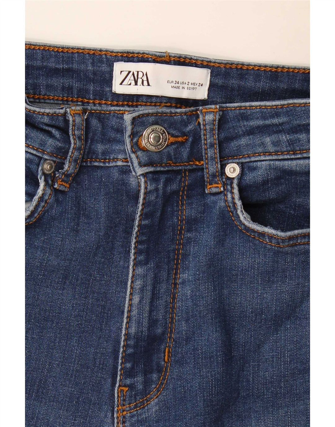 Jeans svasati da donna Zara EU 34 2XS W24 L32 Blu