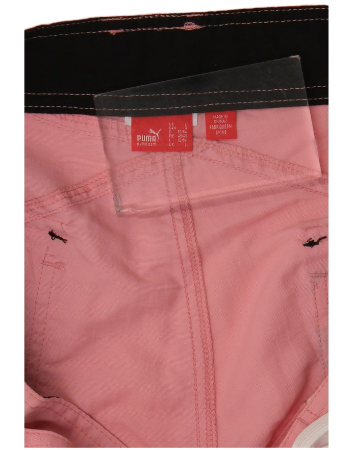 Puma Mens Graphic Swimming Shorts Large  Pink
