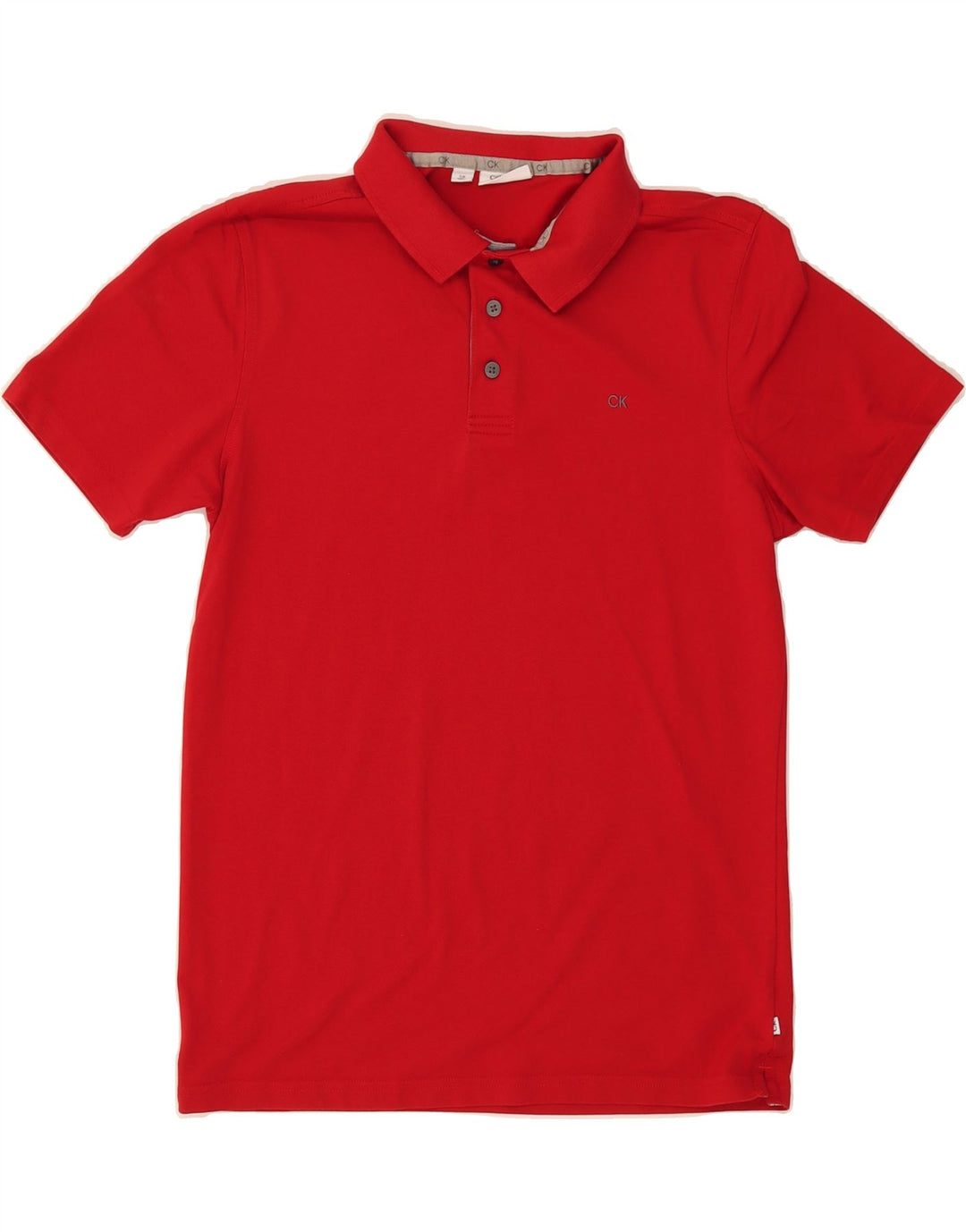 CALVIN KLEIN Mens Golf Polo Shirt Small Red Cotton Vintage Calvin Klein and Second-Hand Calvin Klein from Messina Hembry 