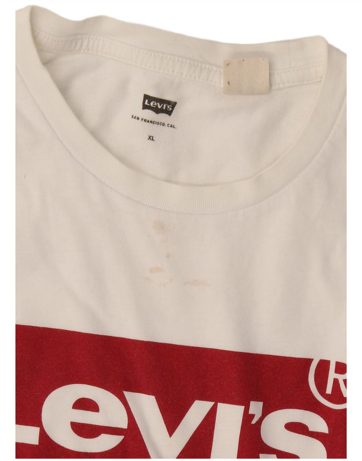 T-shirt grafica da uomo Levi's Top XL bianca