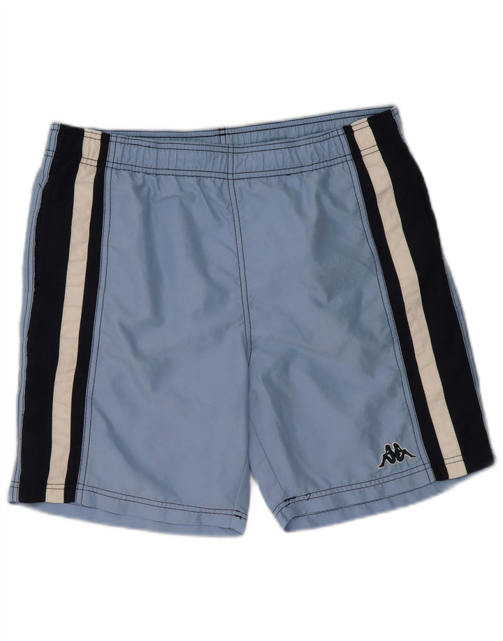 KAPPA Mens Swimming Shorts Medium Blue Colourblock Polyester