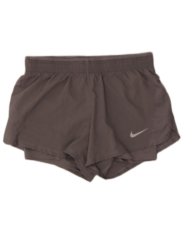Damskie spodenki sportowe Nike Dri Fit UK 10, małe, szare