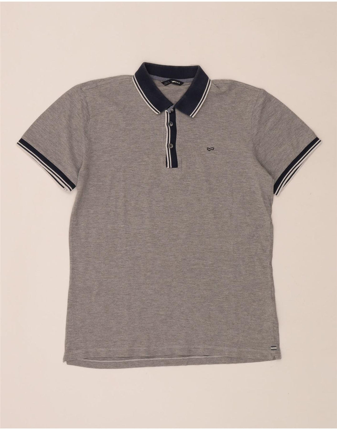 GAS Mens Polo Shirt Medium Grey