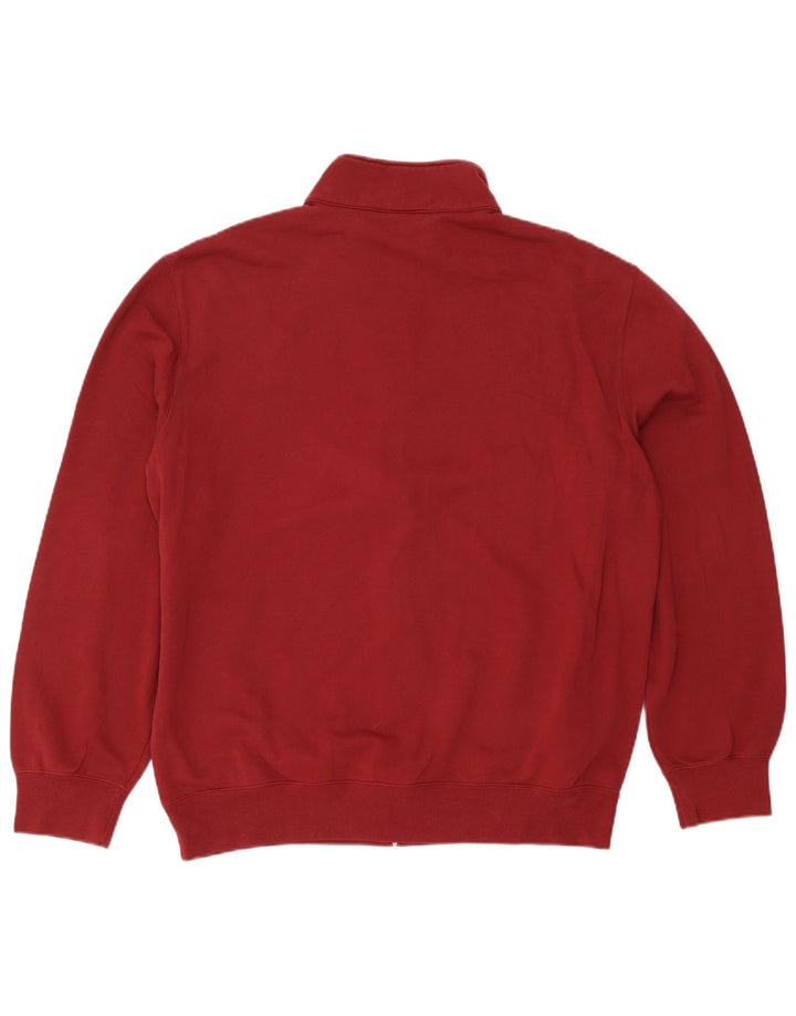 Champion Mens Tracksuit Top Jacket 3XL Burgundy Cotton