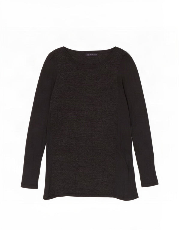 Marks & Spencer Dame Boat Neck Jumper Sweater UK 8 Small Grå Akryl