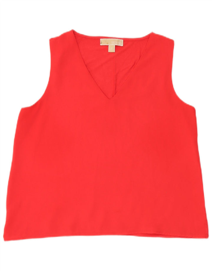 Michael Kors Womens Vest Top UK 14 Medium Red