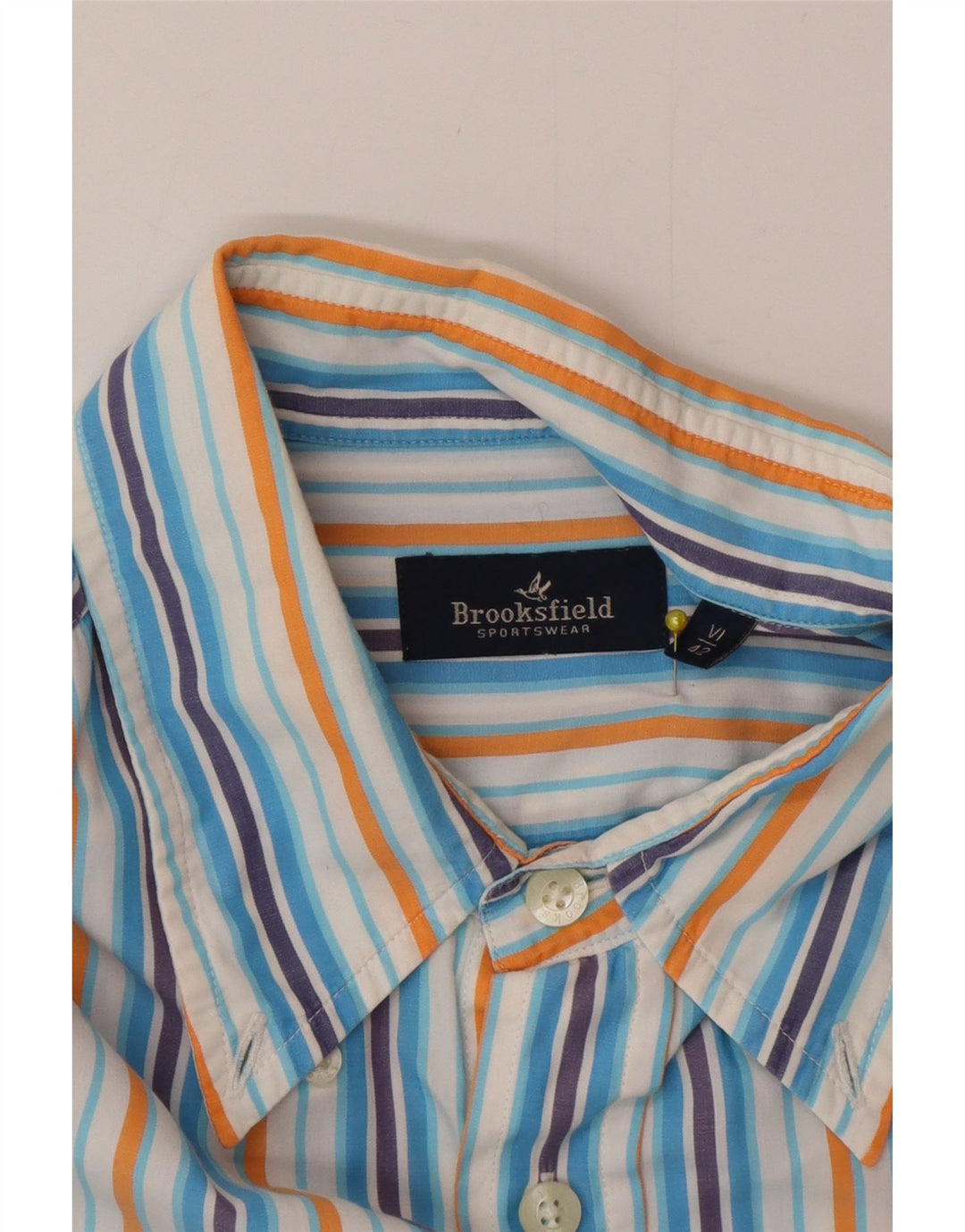 BROOKSFIELD Herreskjorte str. 42 Stor blå stribet