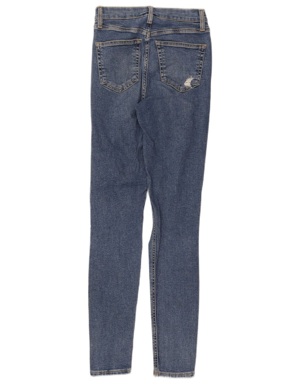 Женские потертые джинсы скинни Topshop Jamie W26 L29 синие