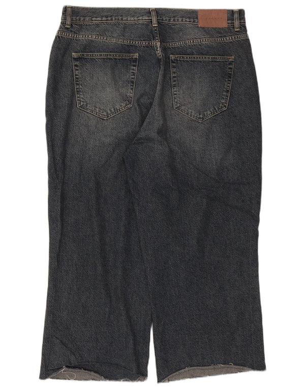 Damskie dżinsy capri z wysokim stanem Topshop W36 L24, niebieska bawełna