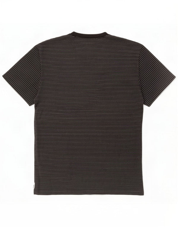 Izod Ανδρικό T-Shirt Top Large Μαύρο ριγέ βαμβακερό
