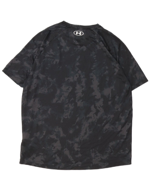 T-shirt grafica da uomo Under Armour Heat Gear Top XL poliestere nero tie-dye
