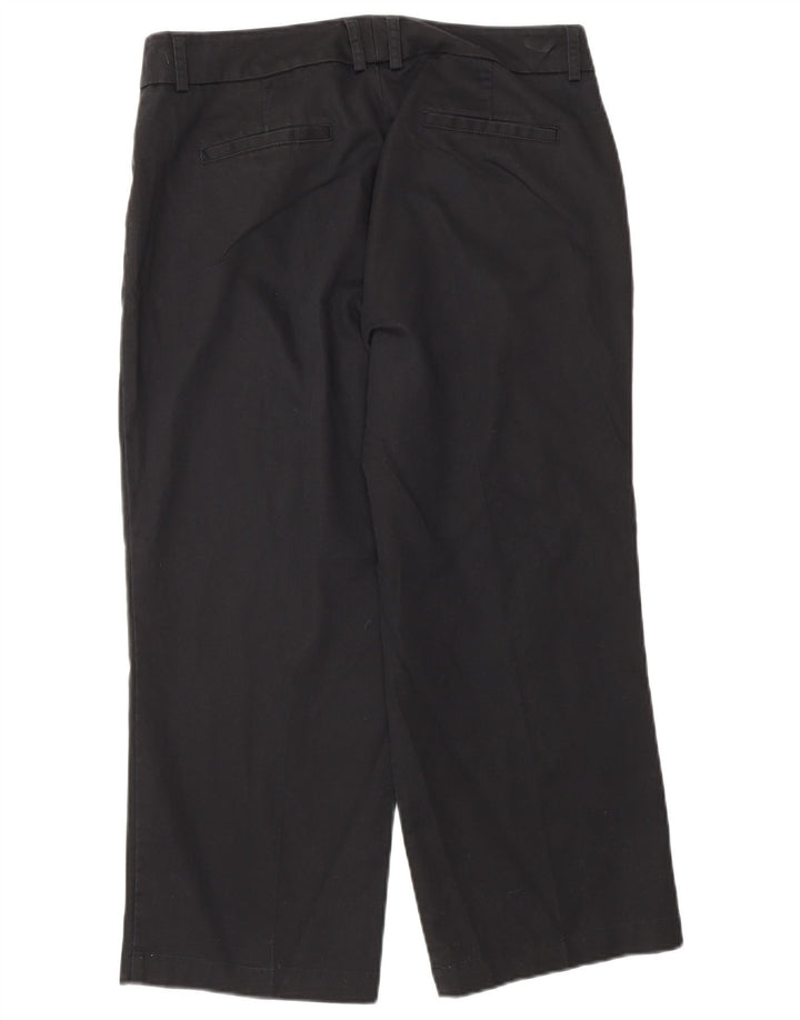 DOCKERS Womens Ideal Fit Capri Trousers US 8 Medium W30  L22 Black
