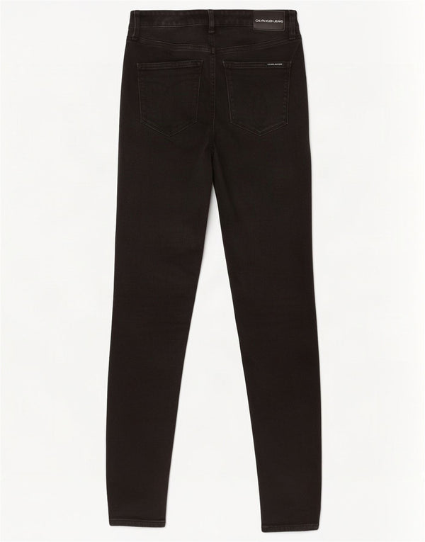 Calvin Klein Mens Skinny Jeans High Rise Skinny Jeans W30 L30 Black Cotton