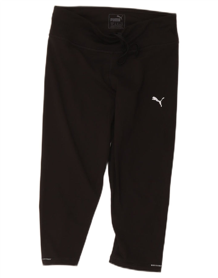 Pantaloni della tuta Puma da donna Capri UK 10 Small Nero Poliestere