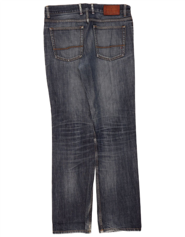 Tommy Hilfiger Mens Straight Jeans W32 L34 Blue Cotton