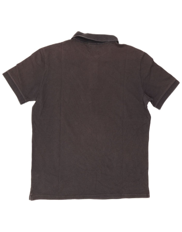 Trussardi Jeans Mens Polo Shirt XL Black Cotton