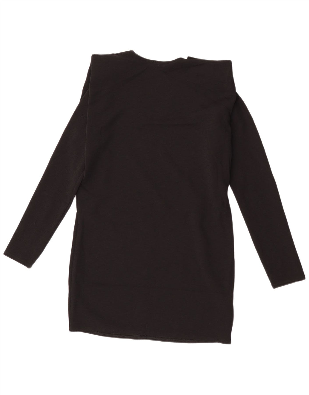 Zara Dame Langærmet Skift Kjole UK 14 Medium Sort