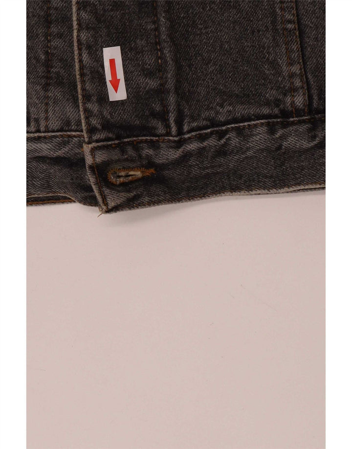 Casucci Mens Denim Jacket UK 38 Medium Grey Cotton