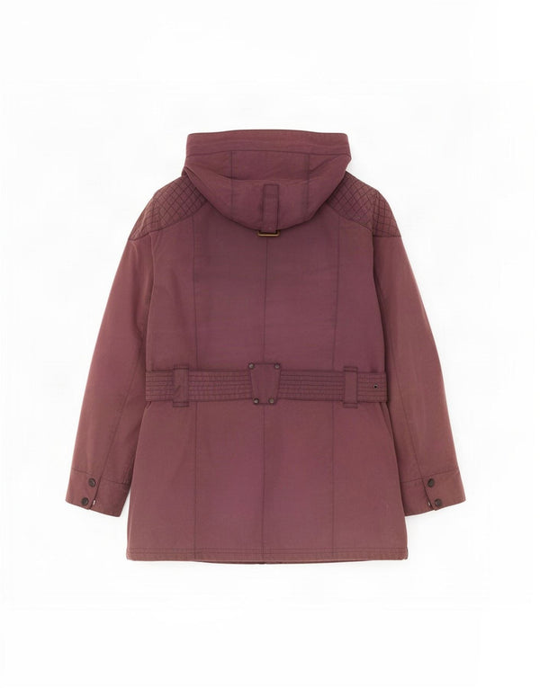 Jachetă pentru femei Barbour din bumbac cerat cu glugă, UK 8, mov