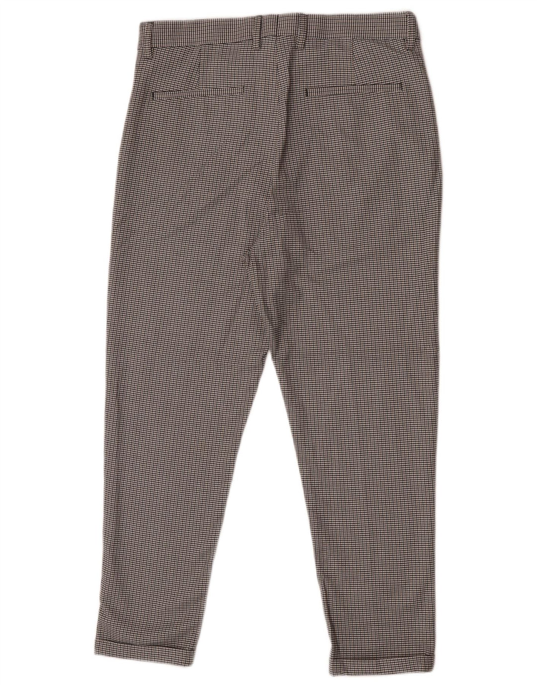 Pantaloni chino slim da uomo Zara EU 40 medi W31 L25 pied de poule grigio