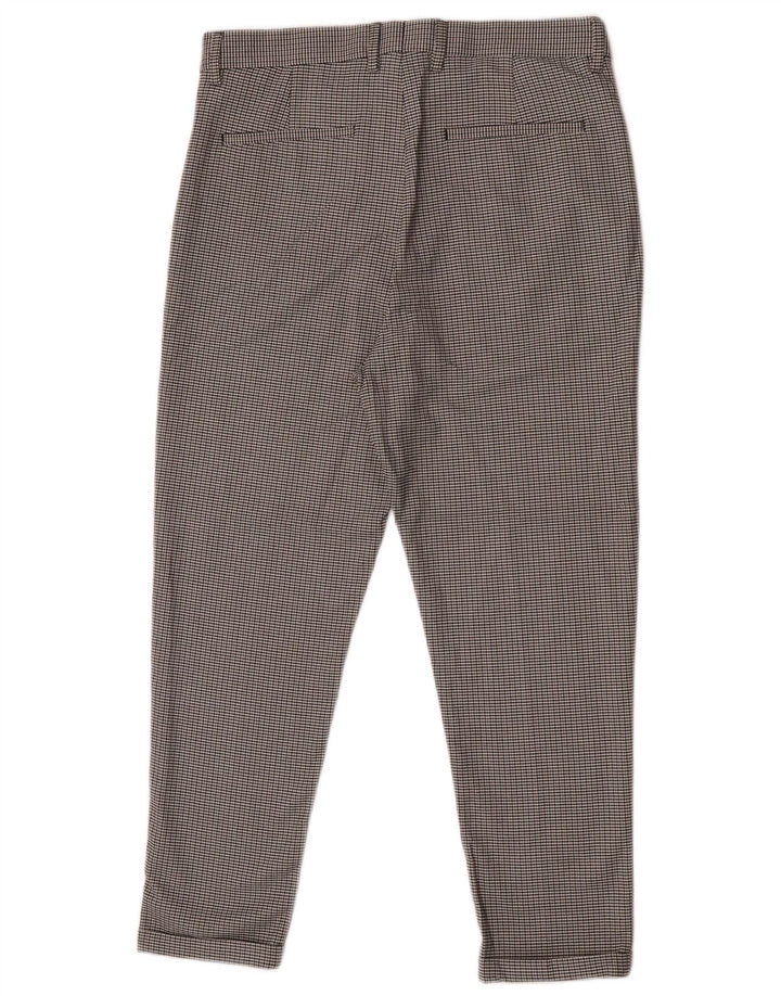Pantaloni chino slim da uomo Zara EU 40 medi W31 L25 pied de poule grigio
