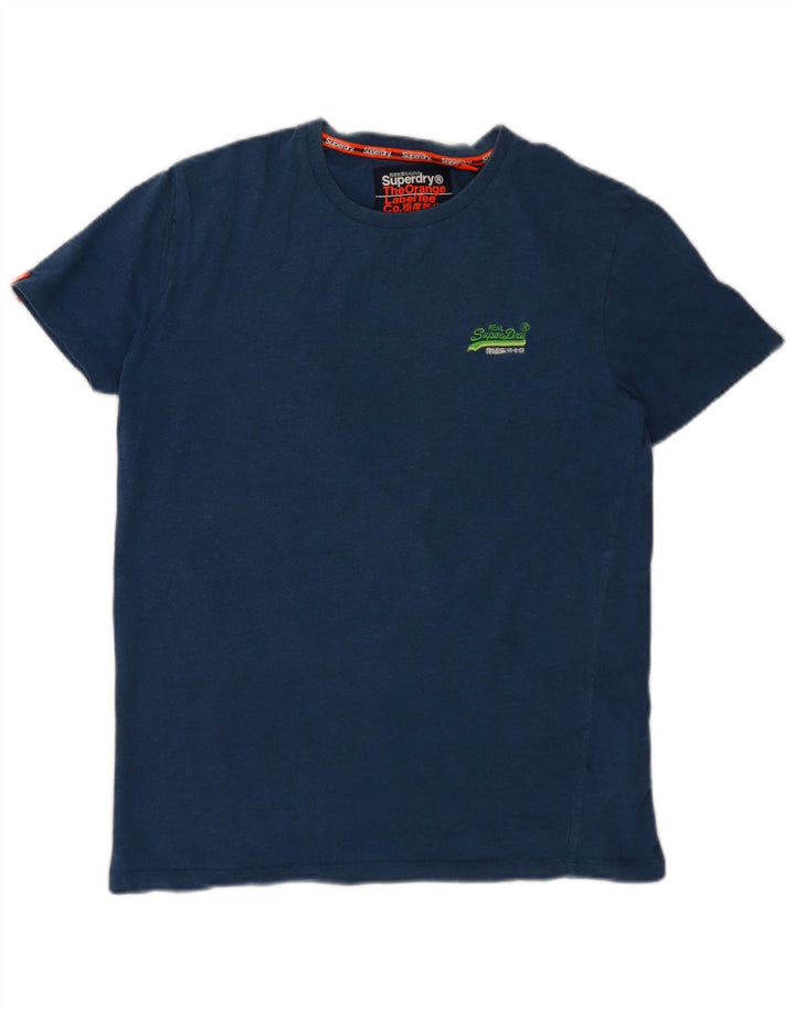 T-shirt męski Superdry, średni, granatowy, bawełniany