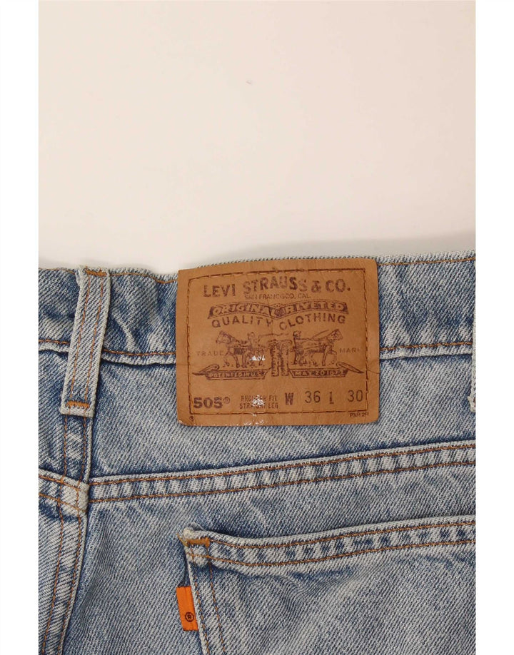 Levi's Uomo 505 Jeans dritti W36 L30 Cotone Blu