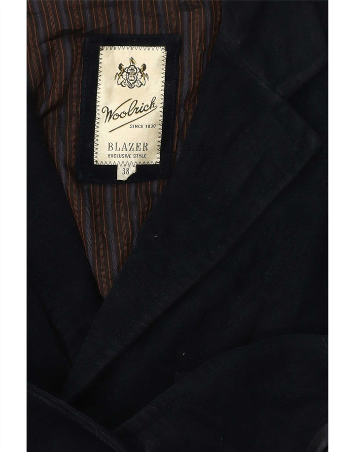 Woolrich Mens 3 Button Blazer Jacket UK 38 Medium Navy Blue Classic