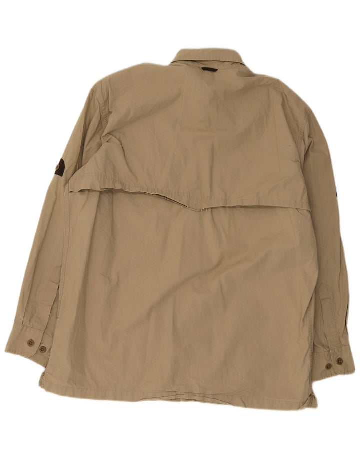 Timberland Mens Shirt Small Khaki Cotton