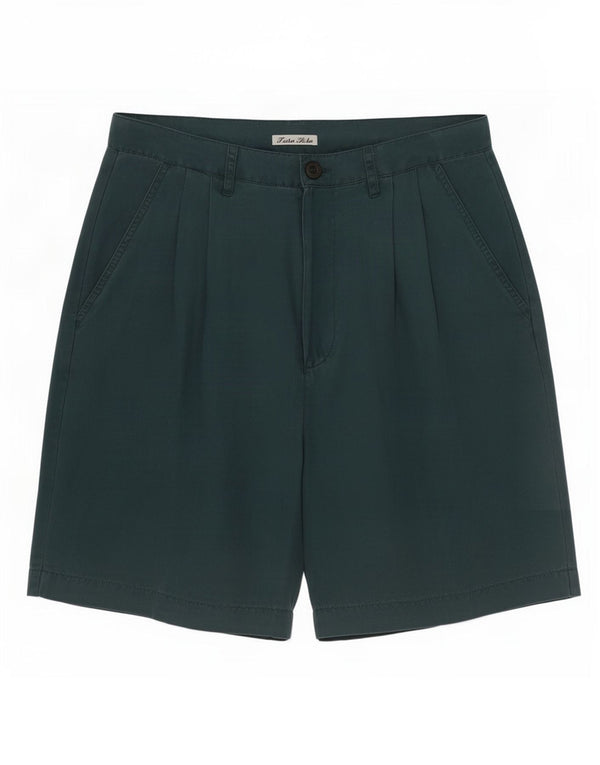 Astrolabio Dame Casual Shorts IT 46 Large W28 Green Silk