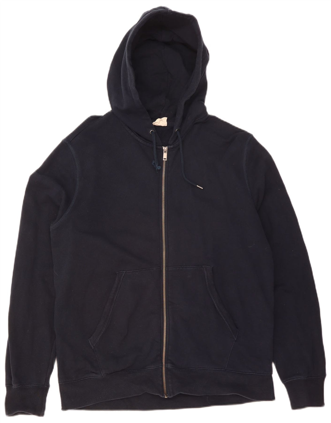 MARKS & SPENCER Pull à capuche zippé pour homme en coton bleu marine Taille L