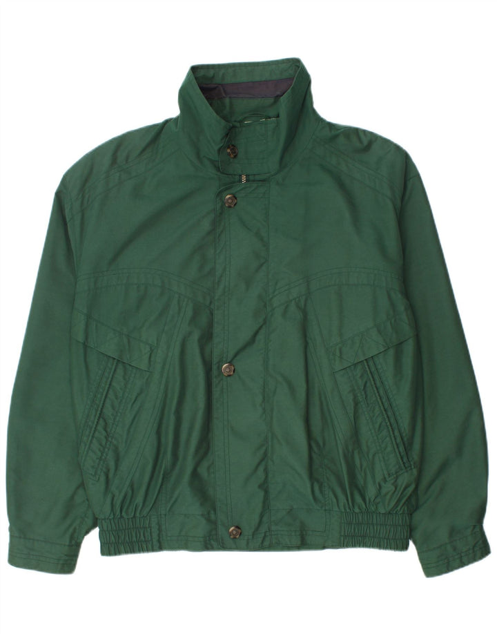 Umberto Rosetti Mens Bomber Jacket UK 40 Large Green Polyester