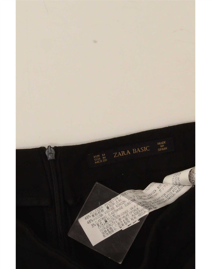Zara Short décontracté taille haute pour femme Medium W28 Noir Polyester