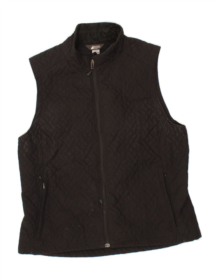 MOUNTAIN EQUIPMENT Womens Quilted Gilet UK 16 Large Black Polyester Vintage Mountain Equipment and Second-Hand Mountain Equipment from Messina Hembry 