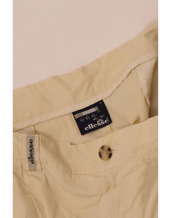 ELLESSE Mens Pegged Chino Shorts W36 Large  Beige
