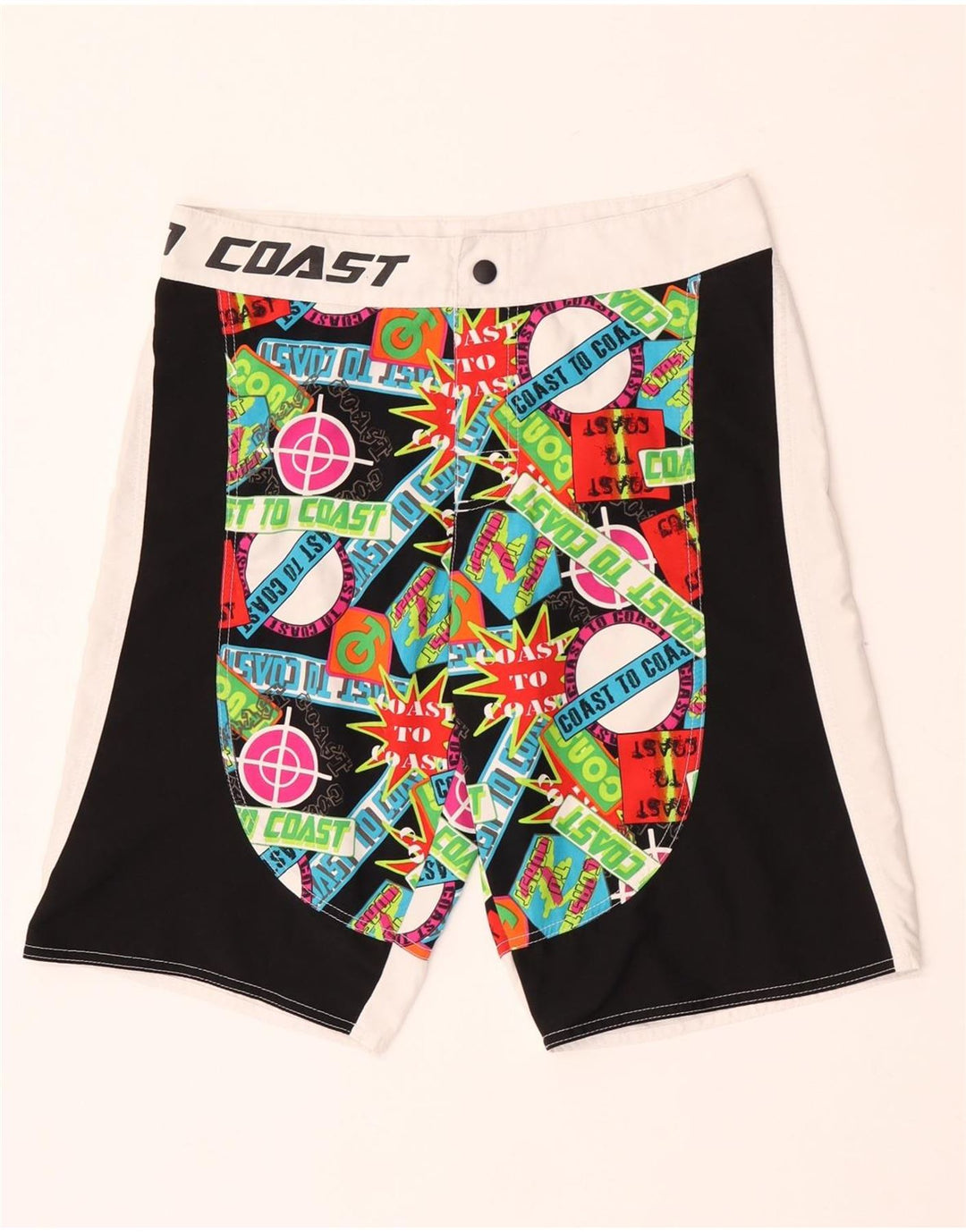 Coast Mens Graphic Swimming Shorts Medium  Multicoloured Polyester