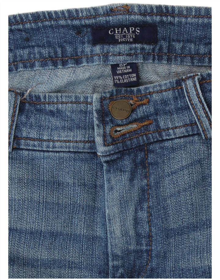 Chaps Womens Petite Capri Jeans US 8 Medium W30 L21 Blue Cotton